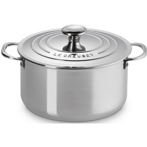 Le Creuset Kookpan Hoog 'RVS Signature' Ø24cm/6L