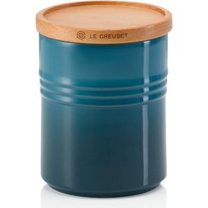 Le Creuset - Voorraadpot - Diep Groenblauw - Aardewerk - 540 ml