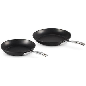 Le Creuset anti aanbak koekenpan set 24 en 28 cm