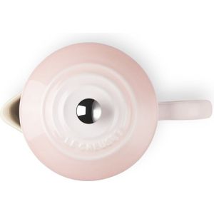 Le Creuset Aardewerken koffiepot met persL 22cm Shell Pink