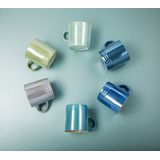 Le Creuset Mok Metallic Cool Mint - 4-delig