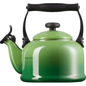 axentia Fluitketel in zilver/zwart, waterketel van roestvrij staal, waterkoker voor fornuis, theeketel met fluit, fluitketel met sandwichbodem, design-fluitketel 2,5 l