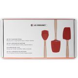 Le Creuset Spatelset 3 stuks Premium Kersenrood