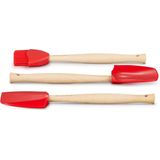 Le Creuset Spatelset 3 stuks Premium Kersenrood