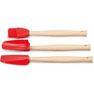 Le Creuset Spatelset 3 stuks Premium Kersenrood