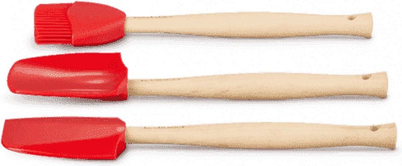 Le Creuset Spatelset 3 stuks Premium Kersenrood