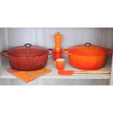 Le Creuset Vijzel met Stamper - Oranjerood - ø 12 cm