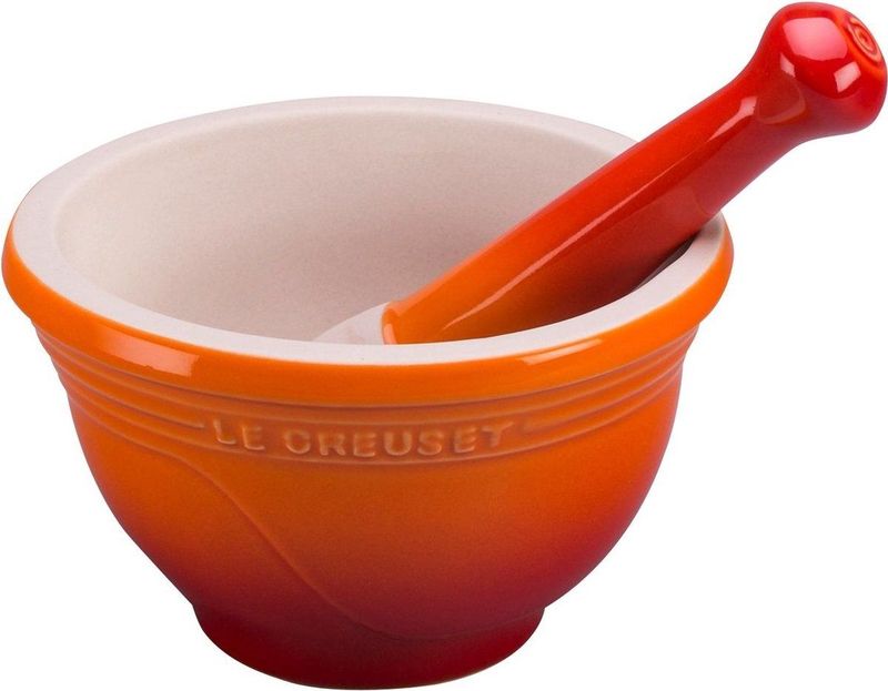 Le Creuset Vijzel met Stamper - Oranjerood - �ø 12 cm