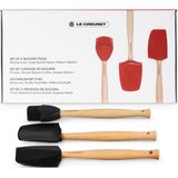 Le Creuset Spatelset 3 stuks Premium Zwart