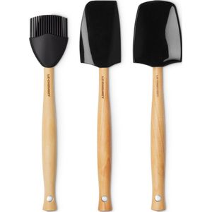 Le Creuset - Spatelset - Zwart - 3 Stuks - Premium
