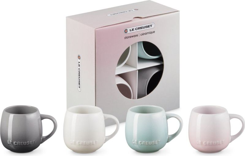 Le Creuset - Tazas Coupe - Mok - 320 ml - Set van 4