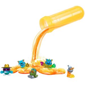 MRBEAST LAB Swarms Atomic Series Lab Pack, experimenteer door water toe te voegen, de reageerbuis te schudden en 2 van de 2,5 cm MrBeast verzamelbare microbeesten te onthullen, meer dan 85 bij