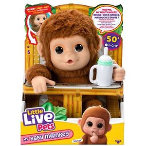 Little Live Pets - My Baby Monkey Mango - Interactieve Knuffelaap