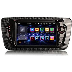 ERISIN 7 inch Android 11 autoradio voor Seat Ibiza GPS-ondersteuning Sat Nav Carplay Android Auto DSP Bluetooth Wifi DAB + TPMS 8-Core 4GB RAM + 64GB ROM