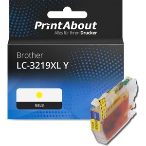 PrintAbout - LC-3219XL Y - Inktcartridge - Geel - Hoge Capaciteit