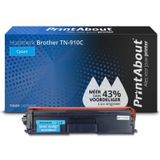 PrintAbout  Toner TN-910C Cyaan Extra hoge capaciteit geschikt voor Brother