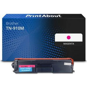 PrintAbout huismerk Toner TN-910M Magenta Extra hoge capaciteit Geschikt voor Brother