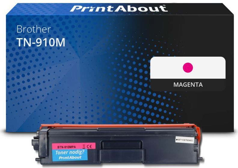 PrintAbout - Toner TN-910M - Magenta - Extra Hoge Capaciteit