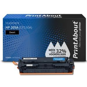PrintAbout  Toner 205A (CF530A) Zwart geschikt voor HP