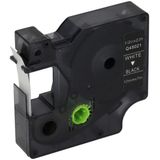 PrintAbout - Dymo 45021 - Tape - Wit op Zwart - 12 mm