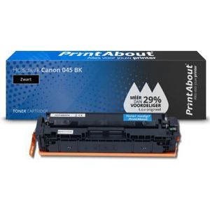PrintAbout huismerk Toner 045 BK  Zwart Geschikt voor Canon