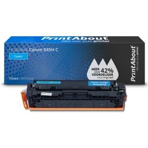 PrintAbout  Toner 045H C  Cyaan Hoge capaciteit geschikt voor Canon