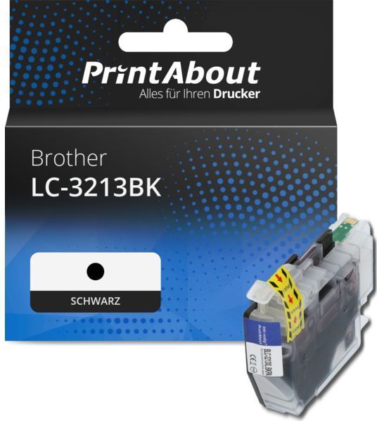 PrintAbout - LC-3213BK - Inktcartridge - Zwart - Hoge Capaciteit