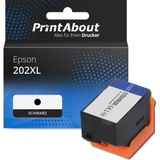 PrintAbout - Inktcartridge 202XL - Zwart - Hoge Capaciteit - Geschikt voor Epson