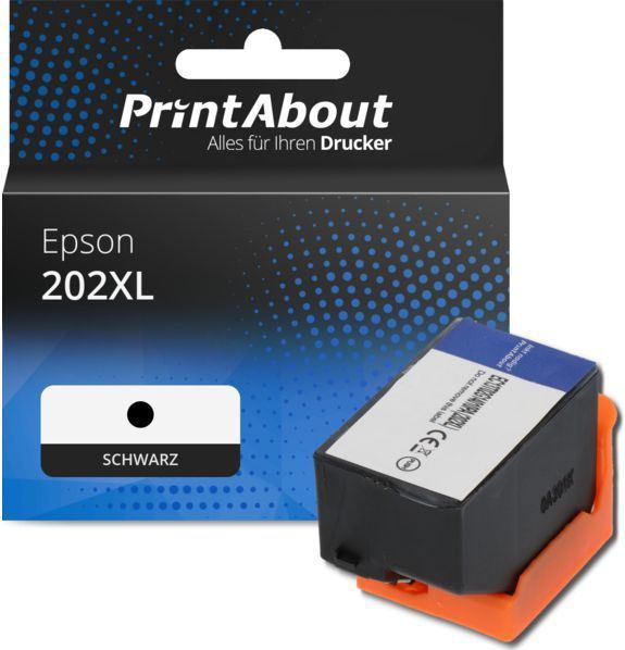 PrintAbout - Inktcartridge 202XL - Zwart - Hoge Capaciteit - Geschikt voor Epson