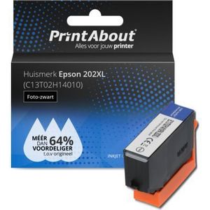 PrintAbout huismerk Inktcartridge 202XL (C13T02H14010) Foto-zwart Hoge capaciteit geschikt voor Epson