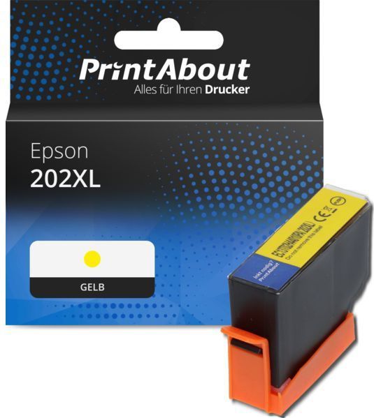 PrintAbout - Inktcartridge 202XL - Geel - Hoge Capaciteit - Geschikt voor Epson
