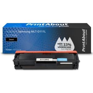 PrintAbout  Toner MLT-D111L (SU799A) Zwart Hoge capaciteit geschikt voor Samsung
