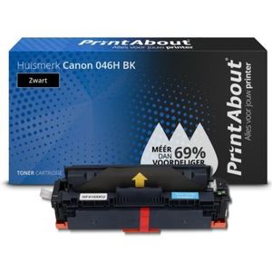 PrintAbout huismerk Toner 046H BK Zwart Hoge capaciteit geschikt voor Canon