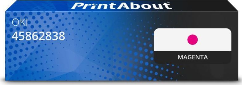 PrintAbout - Huismerk OKI 45862838 - Toner - Magenta