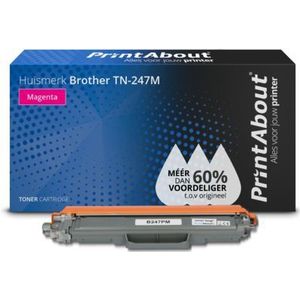 PrintAbout  Toner TN-247M Magenta Hoge capaciteit geschikt voor Brother