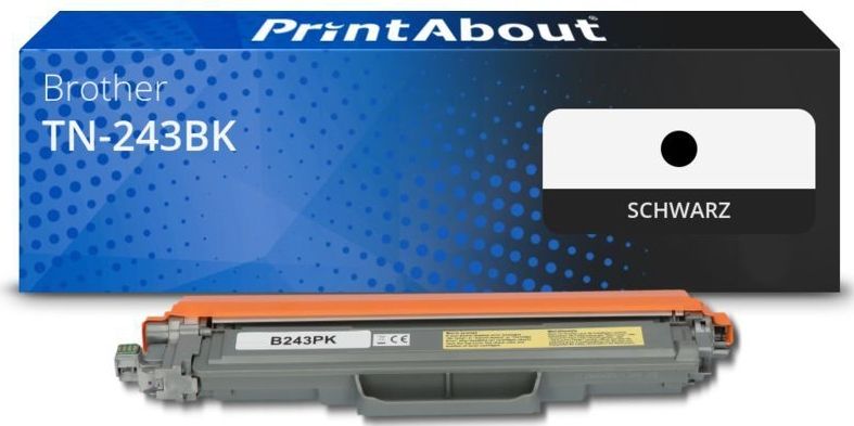 PrintAbout huismerk Toner TN-243BK Zwart Geschikt voor Brother