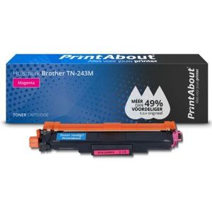 PrintAbout huismerk Toner TN-243M Magenta Geschikt voor Brother