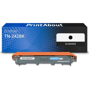 PrintAbout huismerk Toner TN-242BK Zwart Geschikt voor Brother