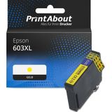 PrintAbout - 603XL - Inktcartridge - Geel - Hoge capaciteit geschikt voor Epson