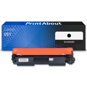 PrintAbout huismerk Toner 051 Zwart geschikt voor Canon
