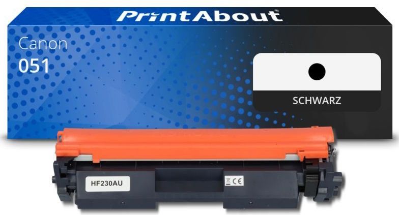 PrintAbout huismerk Toner 051 Zwart Geschikt voor Canon