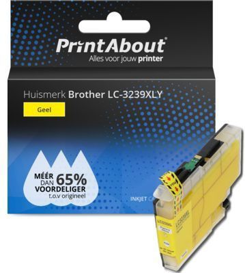 PrintAbout - LC-3239XLY - Inktcartridge - Geel - Hoge Capaciteit