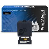 PrintAbout huismerk Toner TK-5220K Zwart Geschikt voor Kyocera