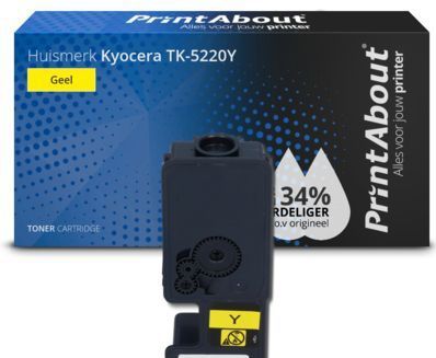 PrintAbout - TK-5220Y - Toner - Geel