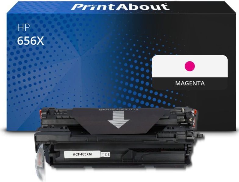 PrintAbout - 656X - Toner - Magenta - Hoge Capaciteit Geschikt Voor HP