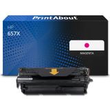 PrintAbout huismerk Toner 657X (CF473X) Magenta Hoge capaciteit Geschikt voor HP