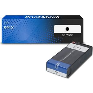 PrintAbout - HP 991X - Inktcartridge - Zwart - Hoge Capaciteit