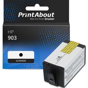 PrintAbout huismerk Inktcartridge 903 (T6L99AE) Zwart geschikt voor HP