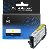 PrintAbout huismerk Inktcartridge 903 (T6L95AE) Geel Geschikt voor HP