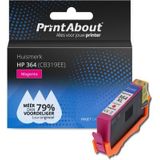 PrintAbout - HP 364 - Inktcartridge - Magenta - Meer Inkt, Bespaar 81% per Afdruk